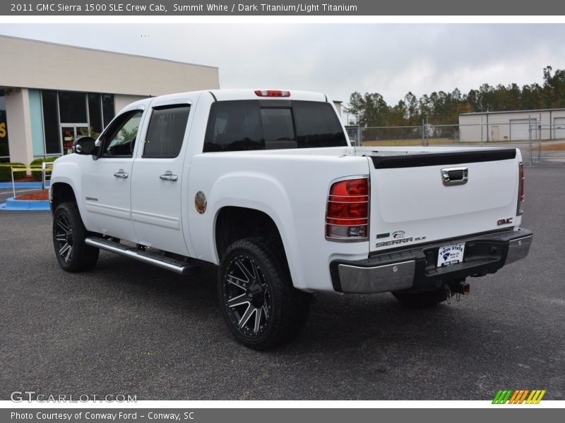 Summit White / Dark Titanium/Light Titanium 2011 GMC Sierra 1500 SLE Crew Cab