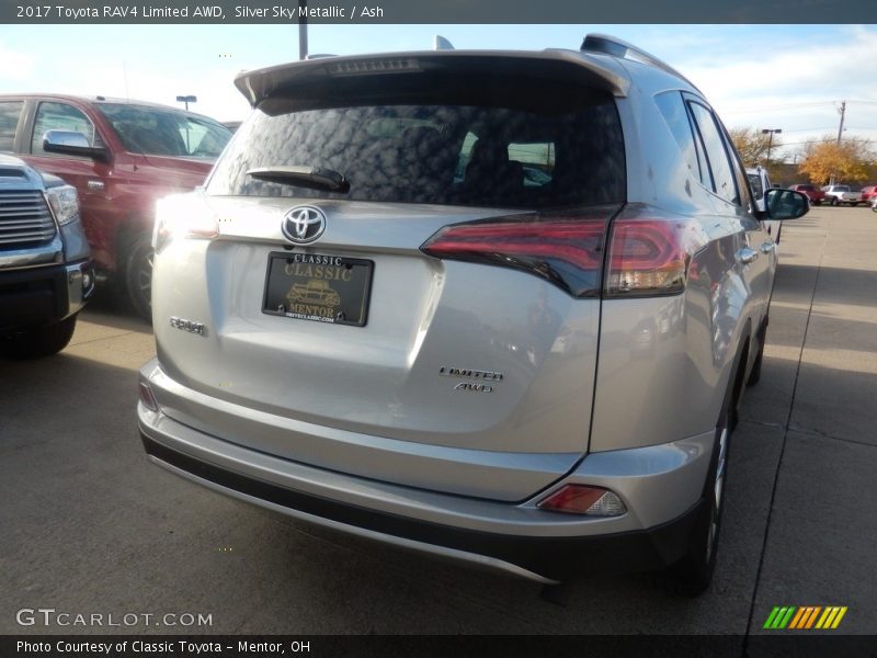 Silver Sky Metallic / Ash 2017 Toyota RAV4 Limited AWD