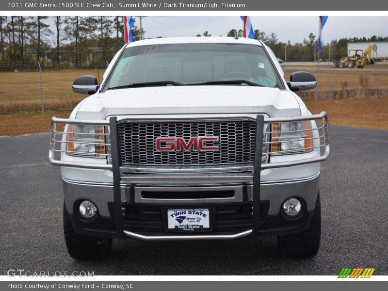 Summit White / Dark Titanium/Light Titanium 2011 GMC Sierra 1500 SLE Crew Cab
