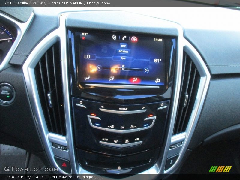 Silver Coast Metallic / Ebony/Ebony 2013 Cadillac SRX FWD