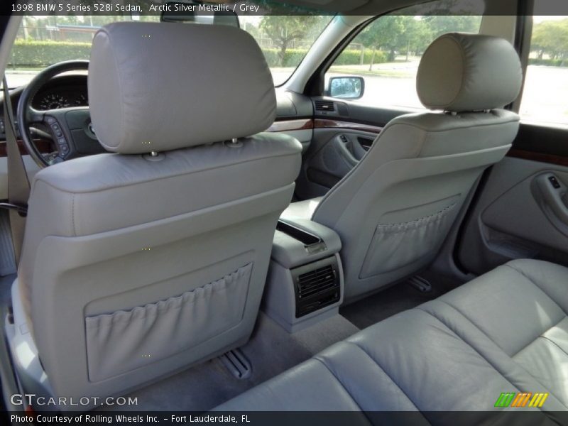 Arctic Silver Metallic / Grey 1998 BMW 5 Series 528i Sedan