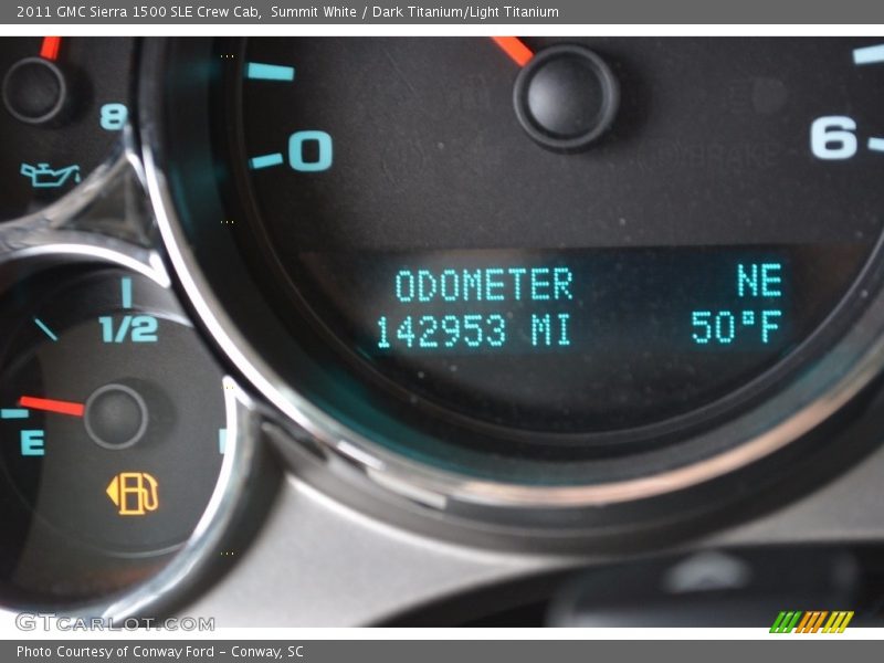 Summit White / Dark Titanium/Light Titanium 2011 GMC Sierra 1500 SLE Crew Cab