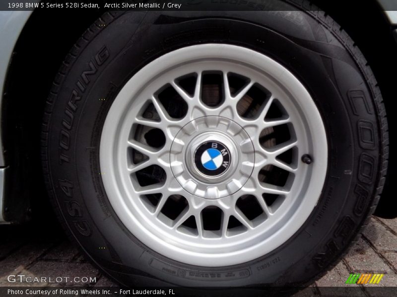 Arctic Silver Metallic / Grey 1998 BMW 5 Series 528i Sedan