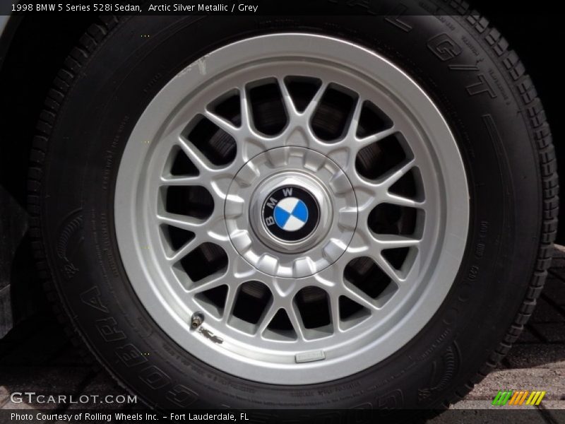 Arctic Silver Metallic / Grey 1998 BMW 5 Series 528i Sedan