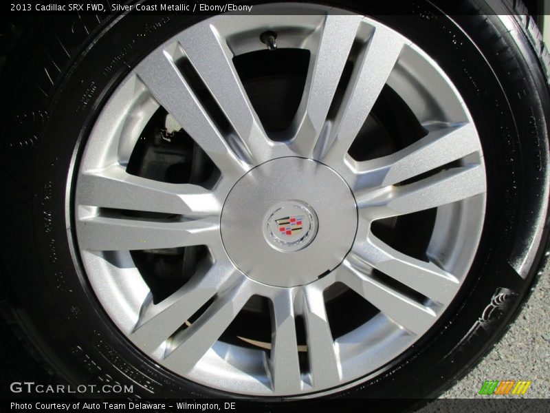 Silver Coast Metallic / Ebony/Ebony 2013 Cadillac SRX FWD