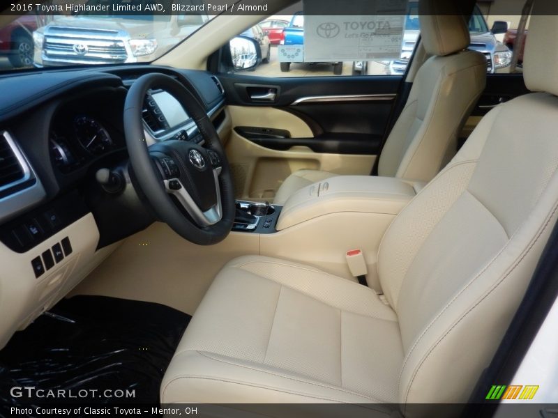 Blizzard Pearl / Almond 2016 Toyota Highlander Limited AWD