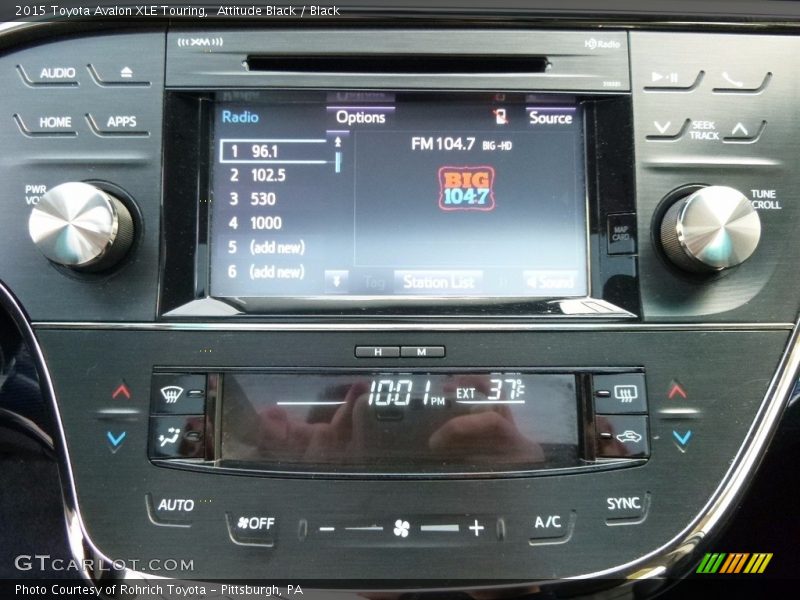 Attitude Black / Black 2015 Toyota Avalon XLE Touring