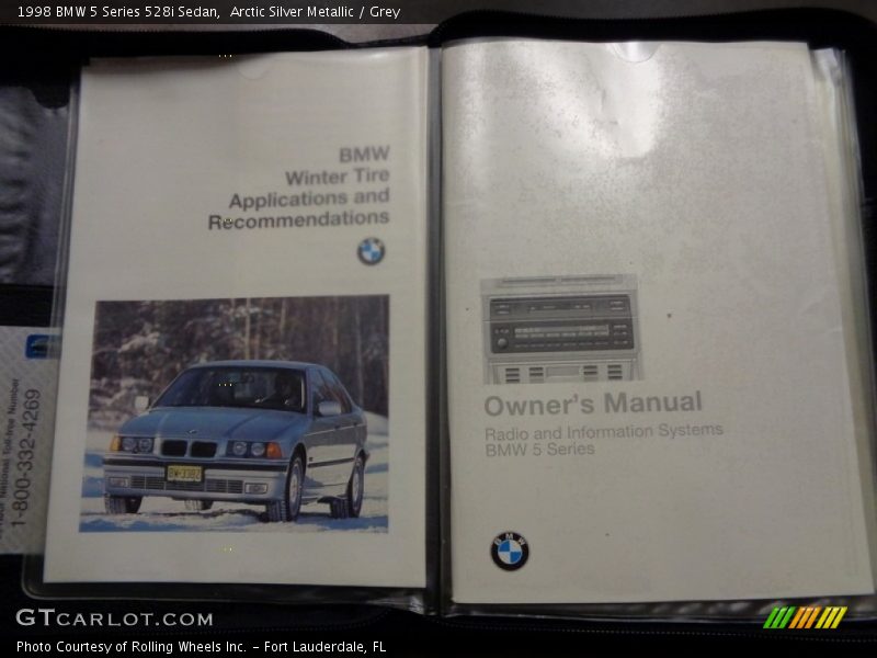 Arctic Silver Metallic / Grey 1998 BMW 5 Series 528i Sedan