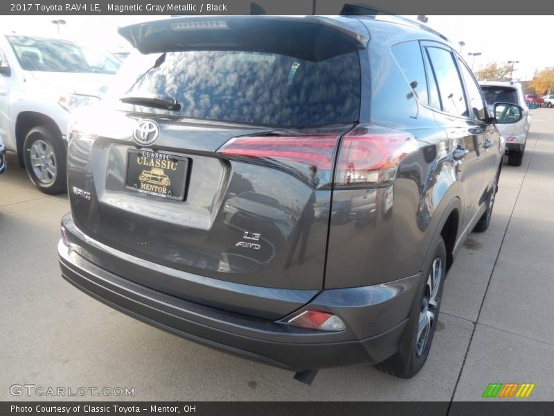Magnetic Gray Metallic / Black 2017 Toyota RAV4 LE
