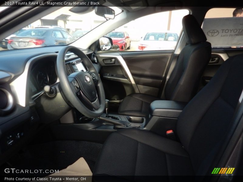 Magnetic Gray Metallic / Black 2017 Toyota RAV4 LE