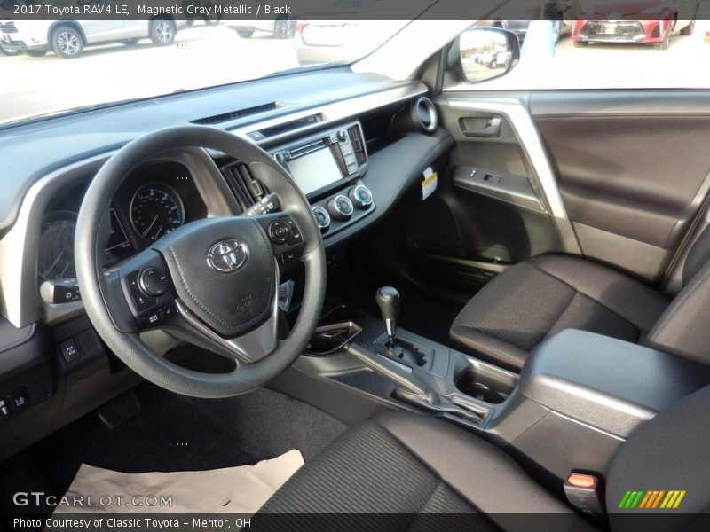 Magnetic Gray Metallic / Black 2017 Toyota RAV4 LE