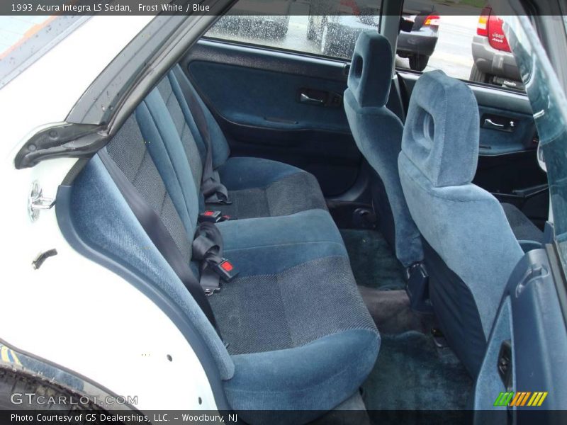 Frost White / Blue 1993 Acura Integra LS Sedan
