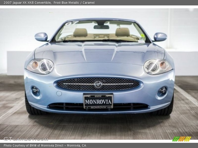 Frost Blue Metallic / Caramel 2007 Jaguar XK XK8 Convertible