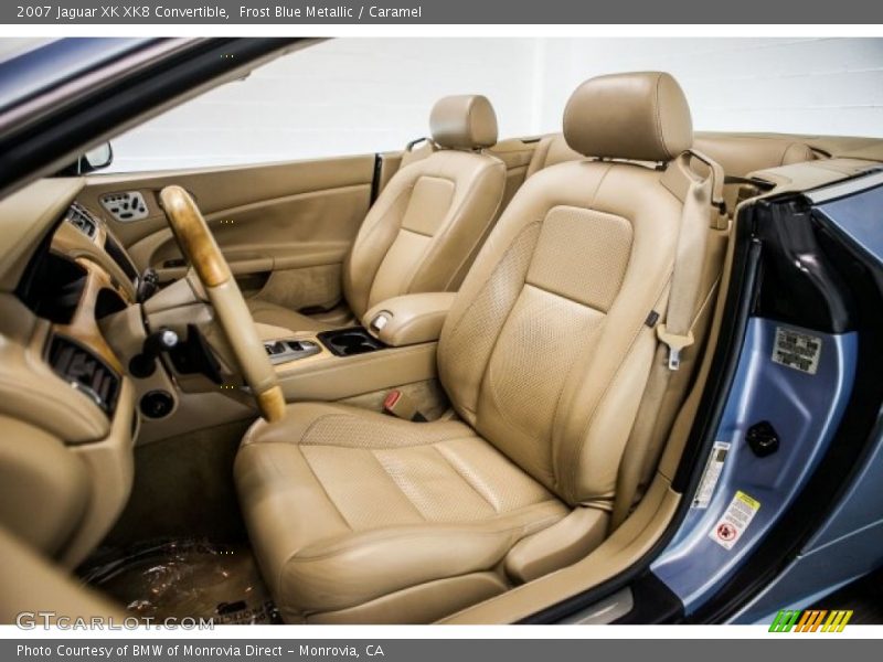 Frost Blue Metallic / Caramel 2007 Jaguar XK XK8 Convertible