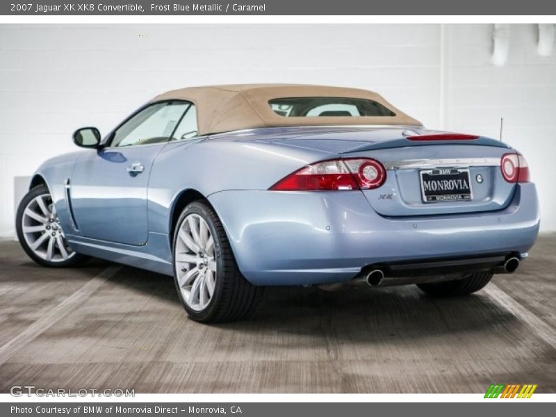 Frost Blue Metallic / Caramel 2007 Jaguar XK XK8 Convertible