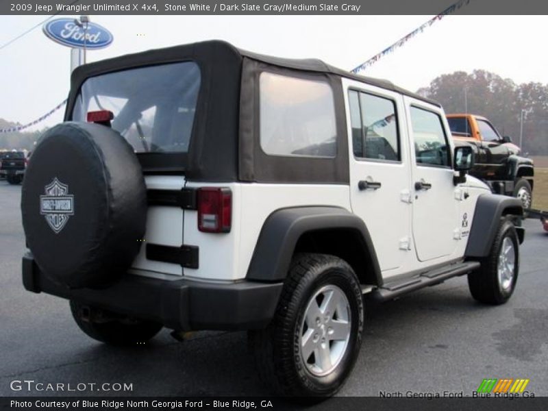 Stone White / Dark Slate Gray/Medium Slate Gray 2009 Jeep Wrangler Unlimited X 4x4