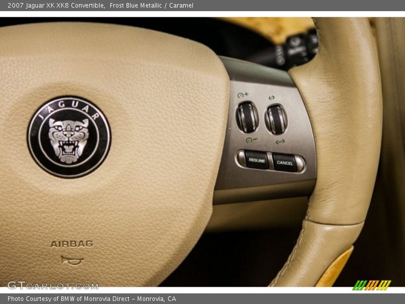 Frost Blue Metallic / Caramel 2007 Jaguar XK XK8 Convertible