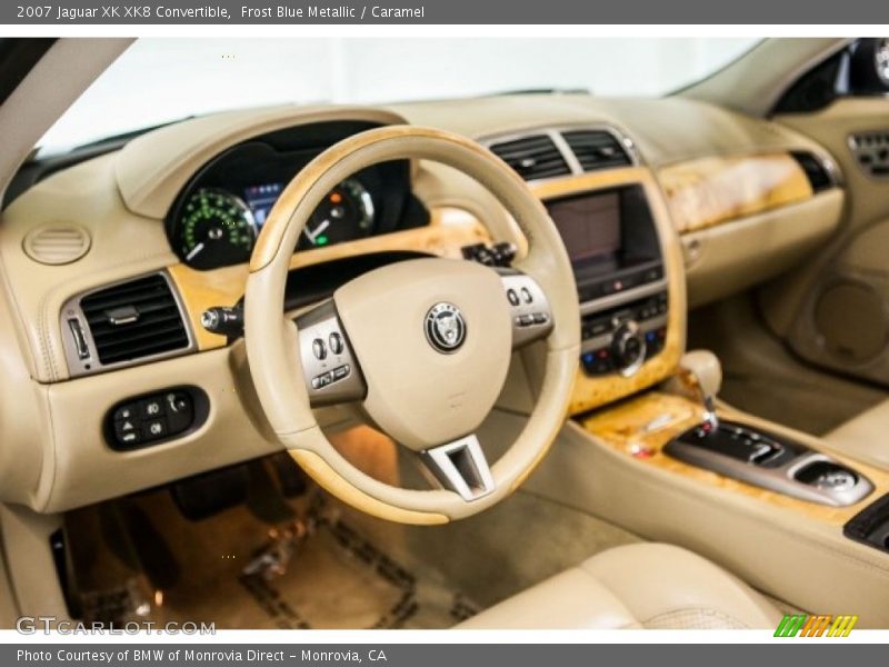 Frost Blue Metallic / Caramel 2007 Jaguar XK XK8 Convertible