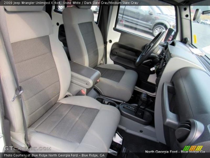 Stone White / Dark Slate Gray/Medium Slate Gray 2009 Jeep Wrangler Unlimited X 4x4