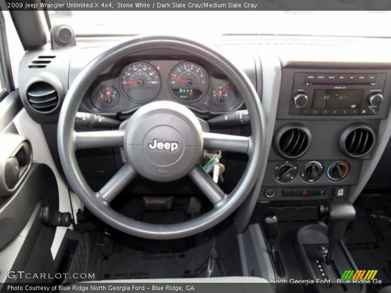 Stone White / Dark Slate Gray/Medium Slate Gray 2009 Jeep Wrangler Unlimited X 4x4