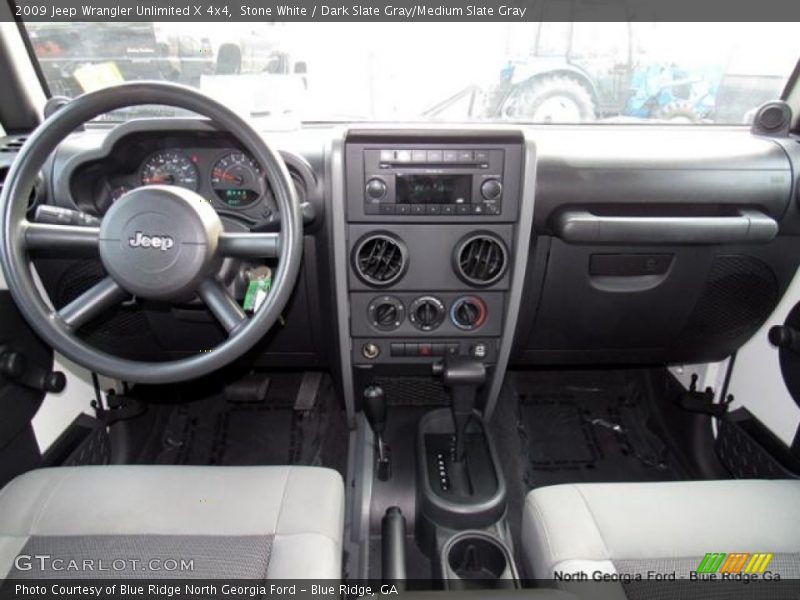 Stone White / Dark Slate Gray/Medium Slate Gray 2009 Jeep Wrangler Unlimited X 4x4
