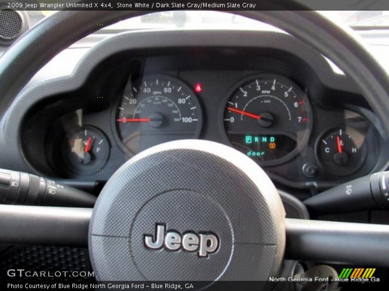 Stone White / Dark Slate Gray/Medium Slate Gray 2009 Jeep Wrangler Unlimited X 4x4