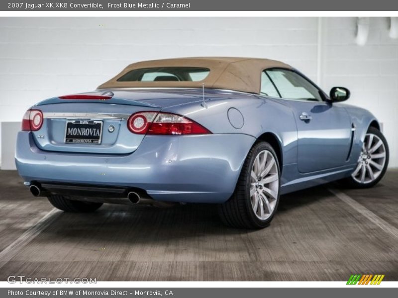 Frost Blue Metallic / Caramel 2007 Jaguar XK XK8 Convertible