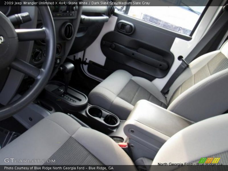 Stone White / Dark Slate Gray/Medium Slate Gray 2009 Jeep Wrangler Unlimited X 4x4