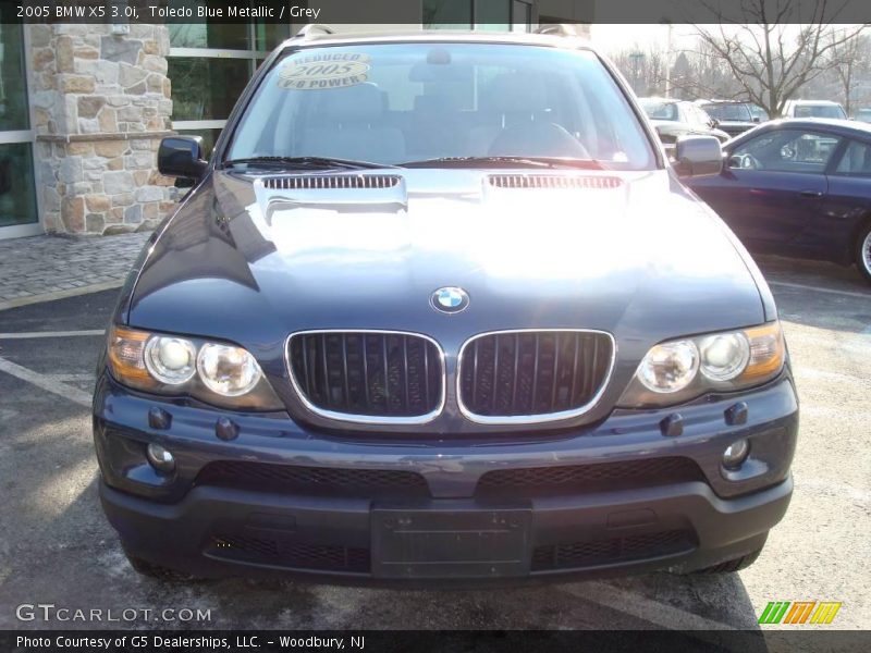 Toledo Blue Metallic / Grey 2005 BMW X5 3.0i