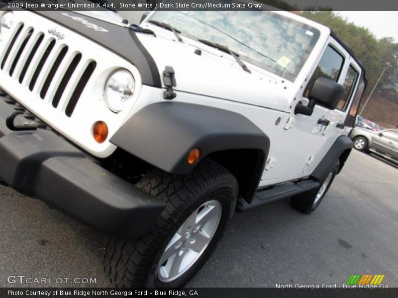 Stone White / Dark Slate Gray/Medium Slate Gray 2009 Jeep Wrangler Unlimited X 4x4