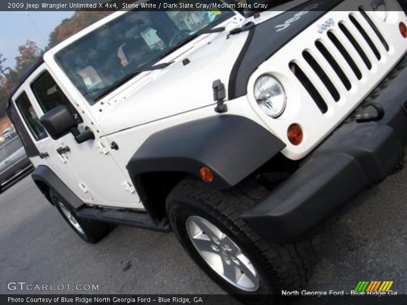 Stone White / Dark Slate Gray/Medium Slate Gray 2009 Jeep Wrangler Unlimited X 4x4