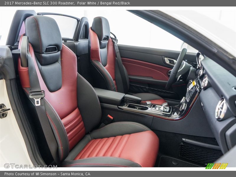  2017 SLC 300 Roadster Bengal Red/Black Interior