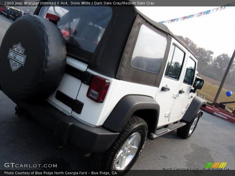 Stone White / Dark Slate Gray/Medium Slate Gray 2009 Jeep Wrangler Unlimited X 4x4