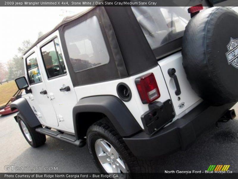 Stone White / Dark Slate Gray/Medium Slate Gray 2009 Jeep Wrangler Unlimited X 4x4