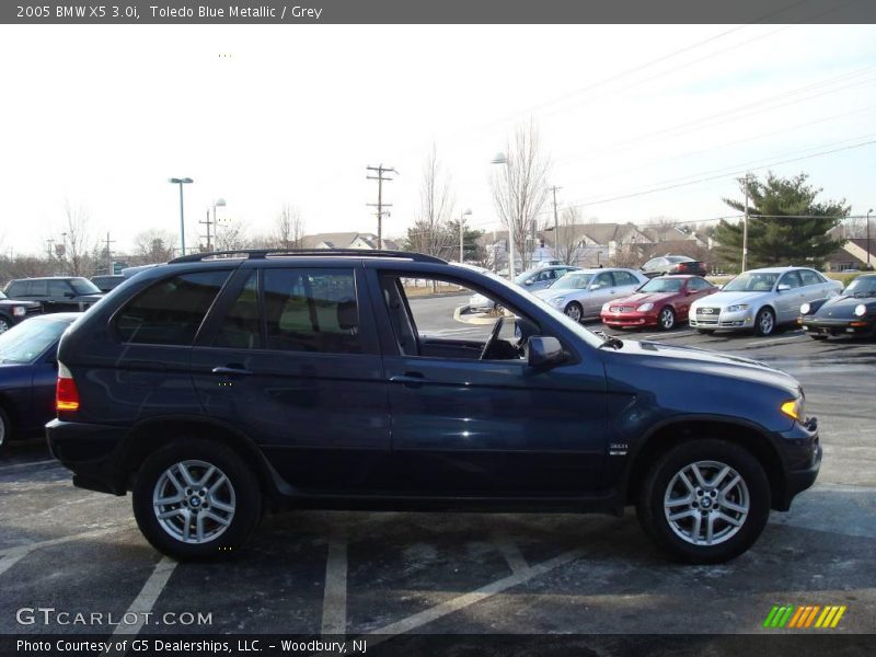 Toledo Blue Metallic / Grey 2005 BMW X5 3.0i