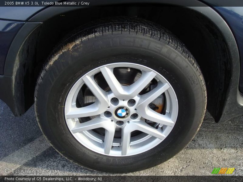 Toledo Blue Metallic / Grey 2005 BMW X5 3.0i