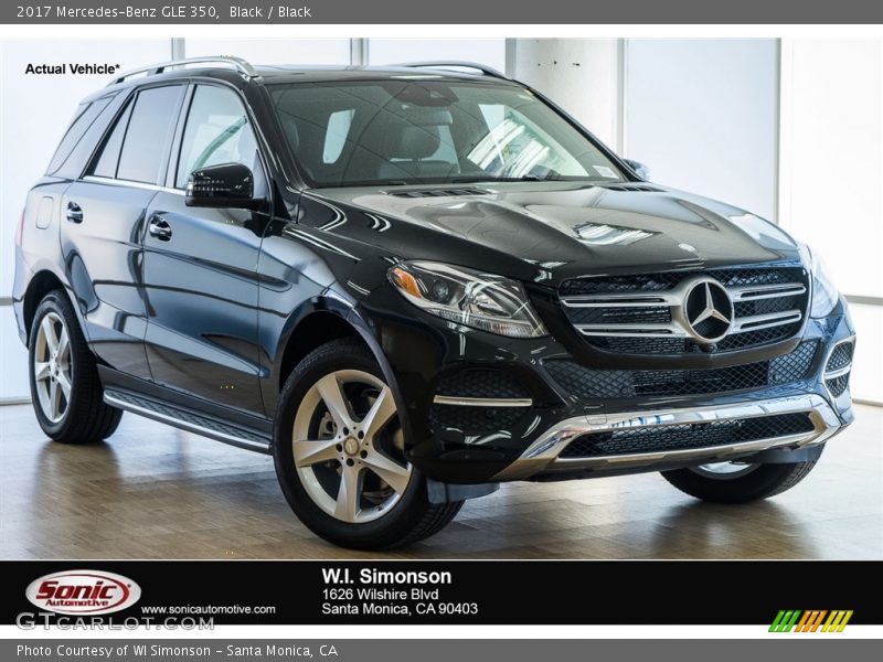 Black / Black 2017 Mercedes-Benz GLE 350