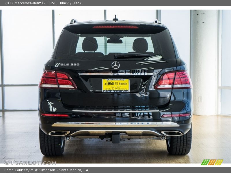 Black / Black 2017 Mercedes-Benz GLE 350