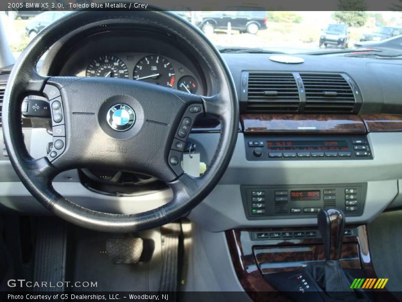 Toledo Blue Metallic / Grey 2005 BMW X5 3.0i