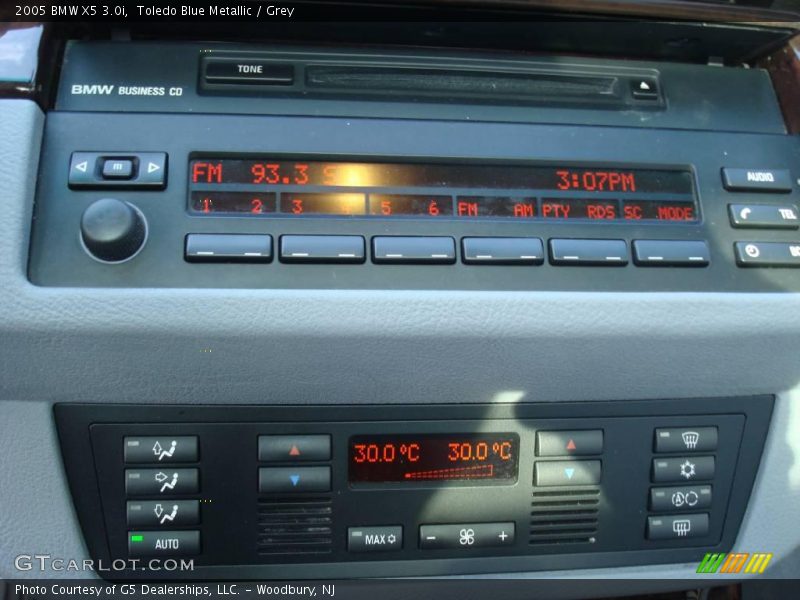 Toledo Blue Metallic / Grey 2005 BMW X5 3.0i