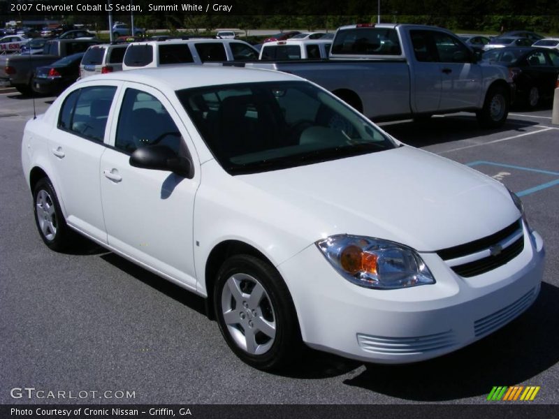 Summit White / Gray 2007 Chevrolet Cobalt LS Sedan
