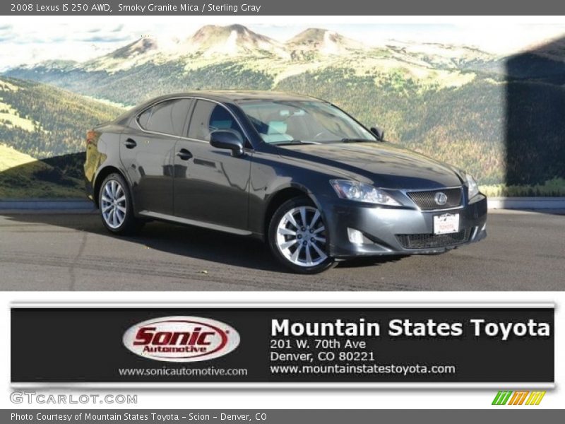 Smoky Granite Mica / Sterling Gray 2008 Lexus IS 250 AWD