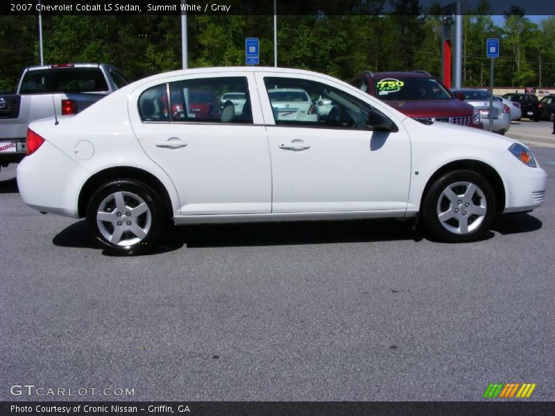 Summit White / Gray 2007 Chevrolet Cobalt LS Sedan