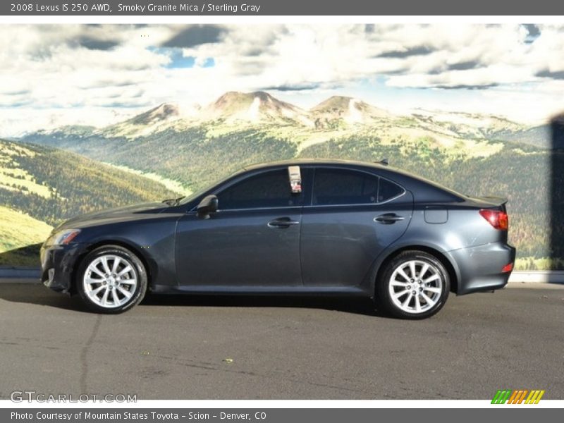 Smoky Granite Mica / Sterling Gray 2008 Lexus IS 250 AWD