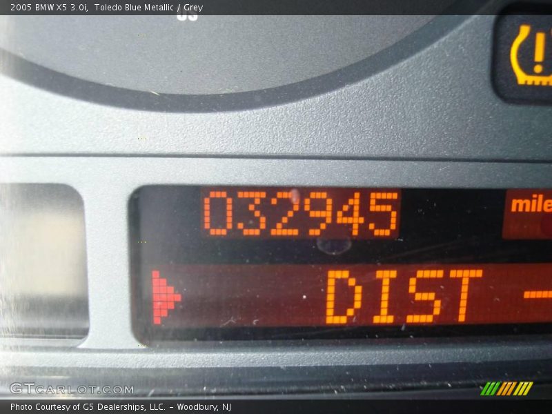 Toledo Blue Metallic / Grey 2005 BMW X5 3.0i