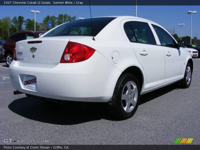 Summit White / Gray 2007 Chevrolet Cobalt LS Sedan