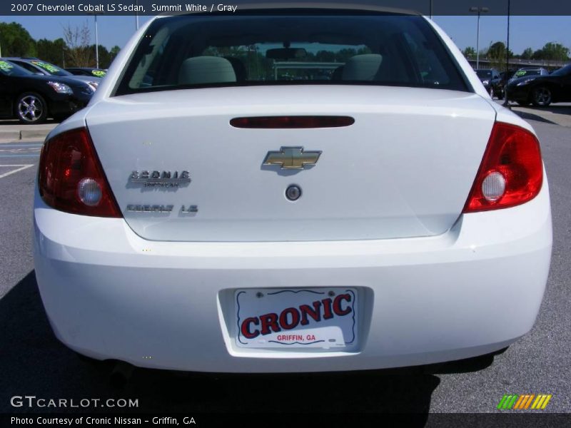 Summit White / Gray 2007 Chevrolet Cobalt LS Sedan
