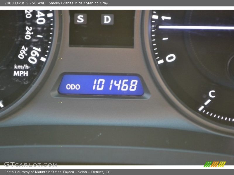 Smoky Granite Mica / Sterling Gray 2008 Lexus IS 250 AWD