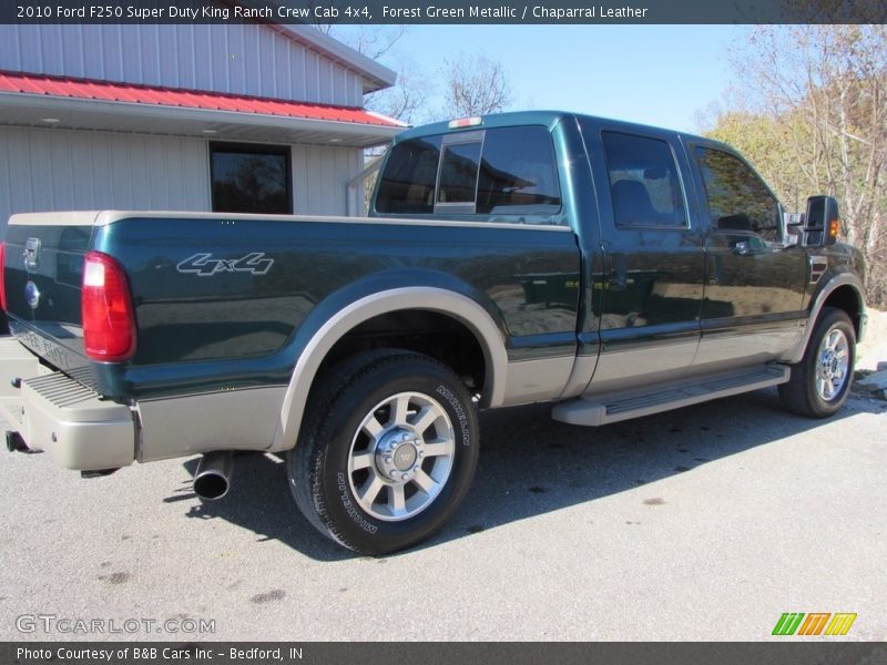 Forest Green Metallic / Chaparral Leather 2010 Ford F250 Super Duty King Ranch Crew Cab 4x4