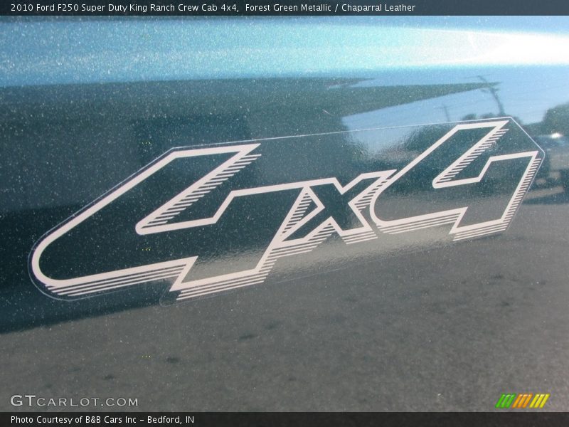 Forest Green Metallic / Chaparral Leather 2010 Ford F250 Super Duty King Ranch Crew Cab 4x4